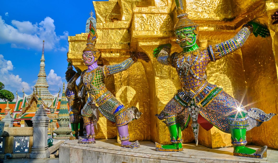 Yaksha Guardians, Wat Phra Kaew, Bangkok, Thailand