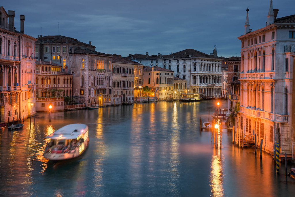Warm View from Accademia Bridge in Venice
